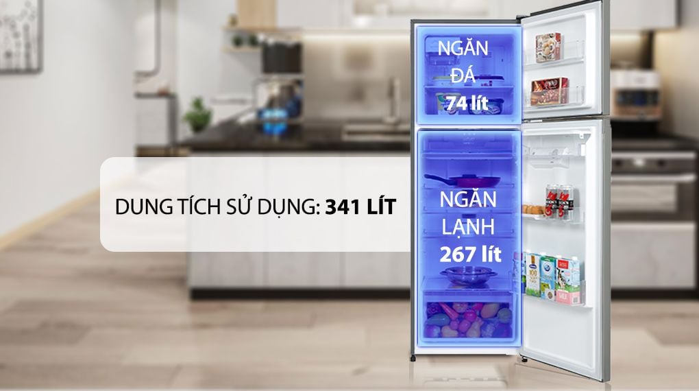 Tủ lạnh Electrolux Inverter ETB3740K-H 341 lít - hình 2