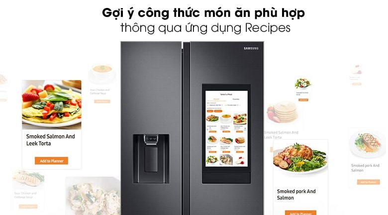Tủ lạnh Family Hub Samsung Inverter 616 lít RS64T5F01B4/SV - hình 4