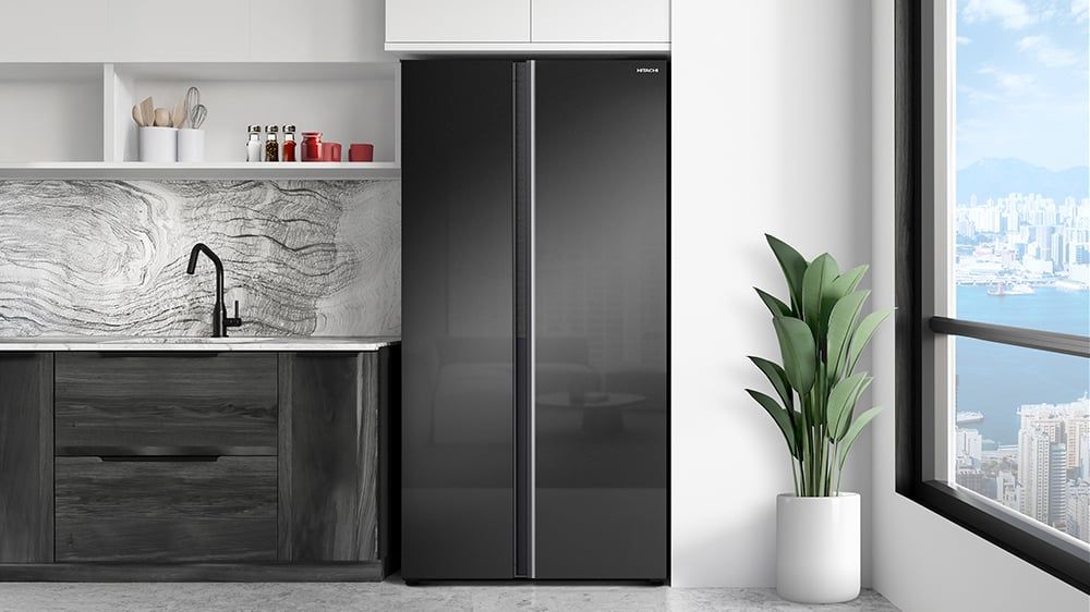 Tủ lạnh Hitachi Inverter 656 lít Side By Side HRSN9713ESUVN - hình 1