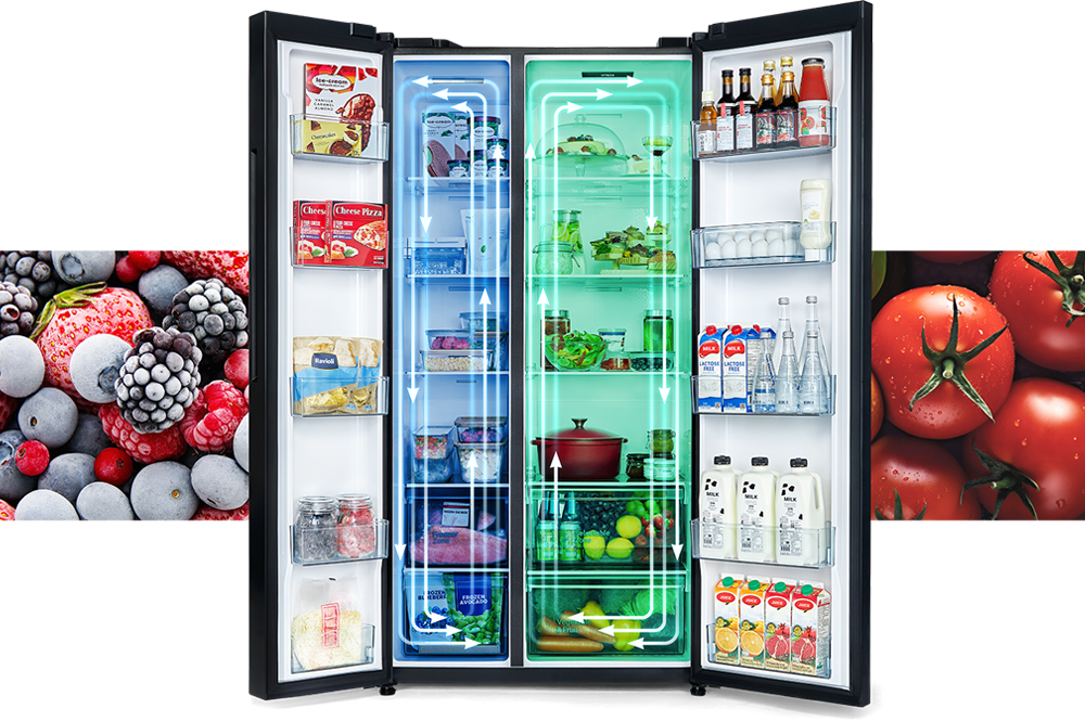 Tủ lạnh Hitachi Inverter 656 lít Side By Side HRSN9713ESUVN - hình 2