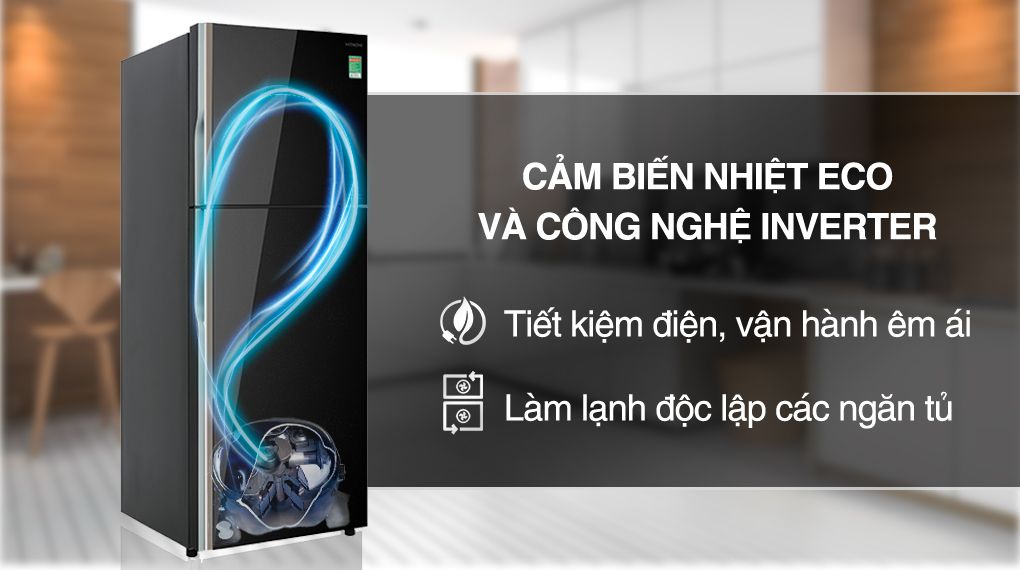 Tủ lạnh Hitachi Inverter 366 lít R-FVX480PGV9 GBK - hình 3