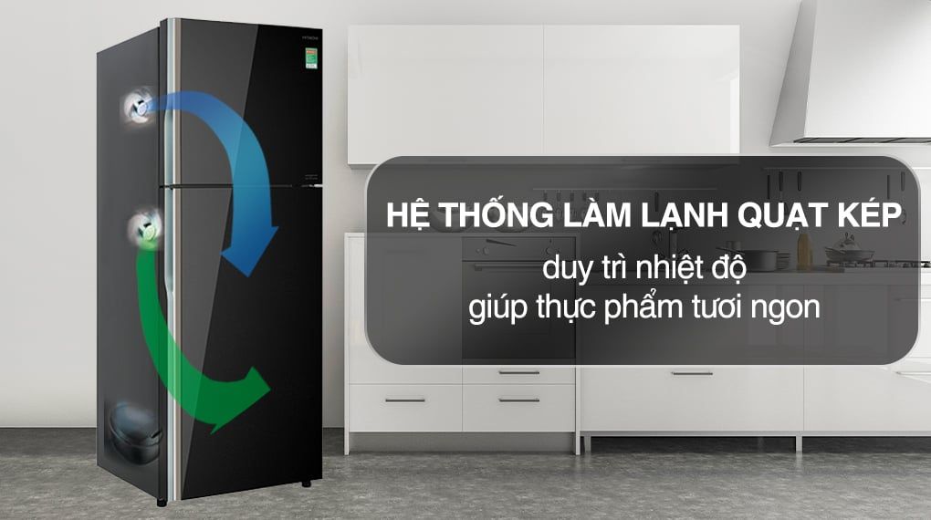 Tủ lạnh Hitachi Inverter 366 lít R-FVX480PGV9 GBK - hình 4