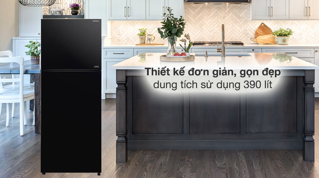 Tủ lạnh Hitachi Inverter 390 lít R-FVY510PGV0 GBK - hình 1