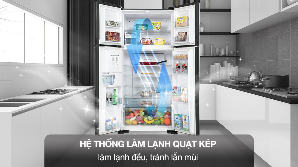 Tủ lạnh Hitachi Inverter 540 lít R-FW690PGV7 GBK - hình 4