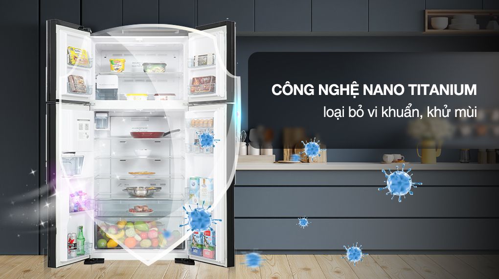 Tủ lạnh Hitachi Inverter 540 lít R-FW690PGV7X GBK - hình 5