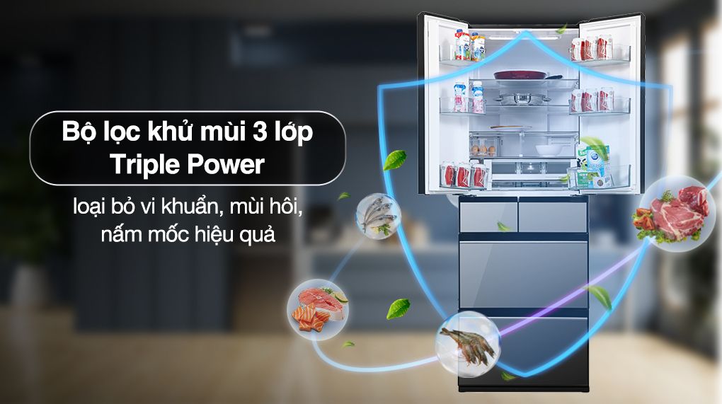 Tủ lạnh Hitachi Inverter 540 lít Multi Door R-HW540RV(X) - hình 5