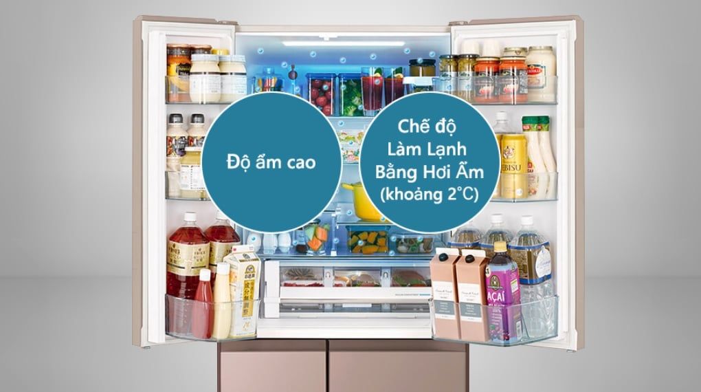 Tủ lạnh Hitachi Inverter 617 lít Multi Door R-HW620RV XK - hình 5