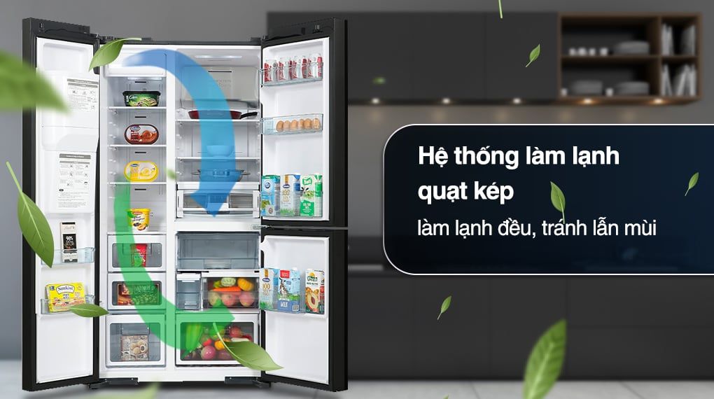 Tủ lạnh Hitachi Inverter 569 lít R-MX800VGV0 GBK - hình 5