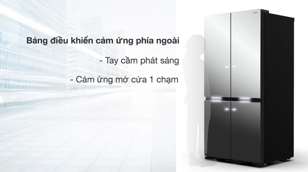 Tủ lạnh Hitachi Inverter 569 lít R-WB640VGV0X MIR - hình 5
