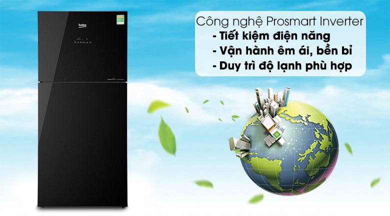 Tủ lạnh Inverter 340 lít Beko RDNT371E50VZGB - hình 3