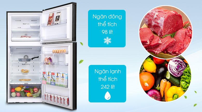 Tủ lạnh Inverter 340 lít Beko RDNT371E50VZGB - hình 5