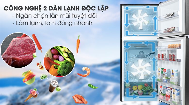 Tủ lạnh Inverter 340 lít Beko RDNT371E50VZK - hình 1