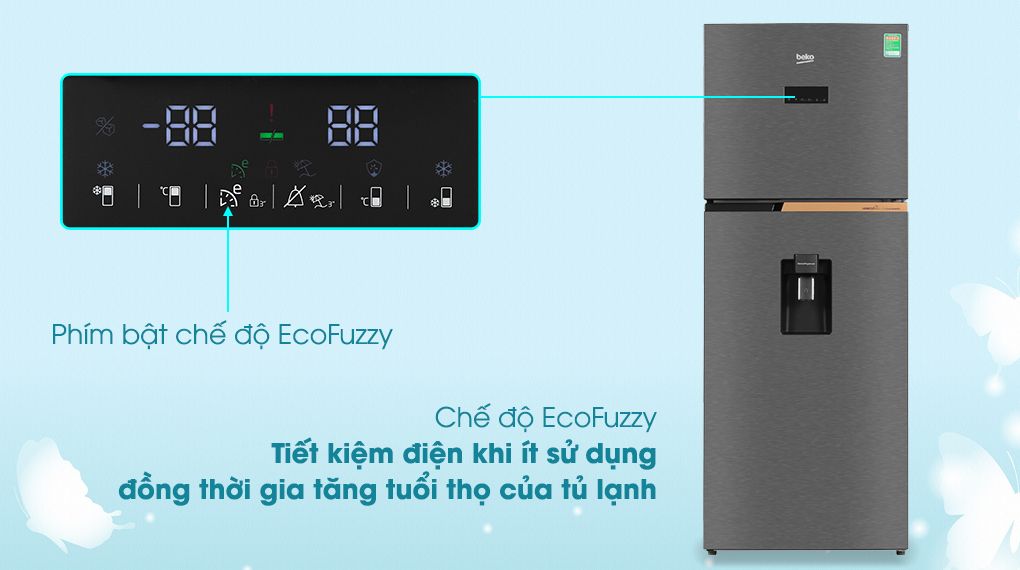 Tủ lạnh Inverter 375 lít Beko RDNT401E50VZDK - hình 4
