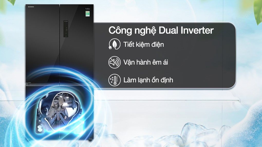 Tủ lạnh Inverter 553 lít Beko GNO51651GBVN - hình 4