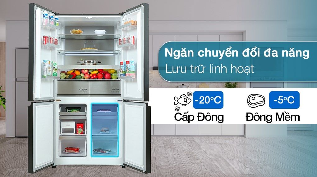 Tủ lạnh Inverter 553 lít Beko GNO51651KVN - hình 3