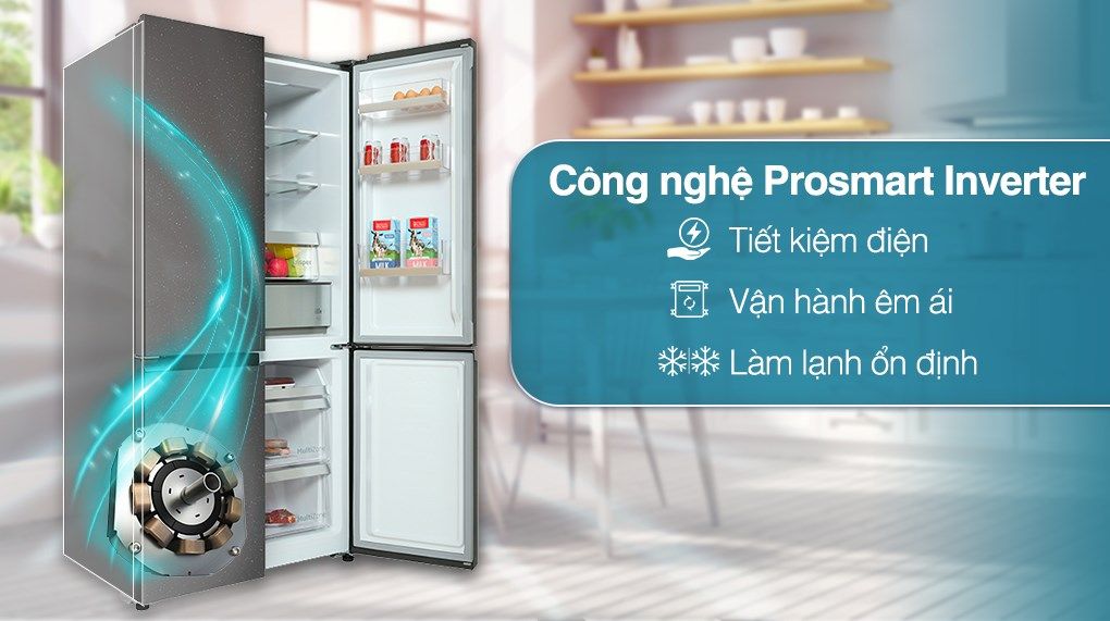 Tủ lạnh Inverter 553 lít Beko GNO51651KVN - hình 4