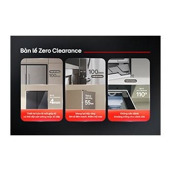 Tủ lạnh LG French Door âm tường màu đen 580L F56BG - hình 3
