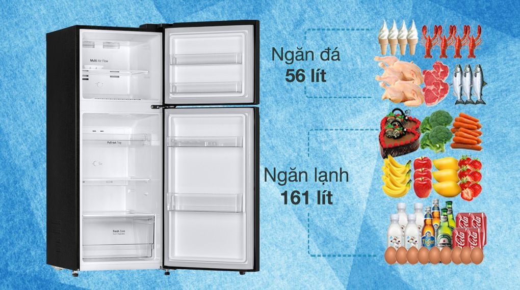 Tủ lạnh LG Inverter 217 Lít GV-B212WB - hình 2