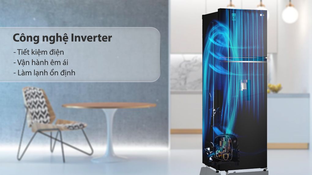 Tủ lạnh LG Inverter 264 Lít GV-D262BL - hình 3