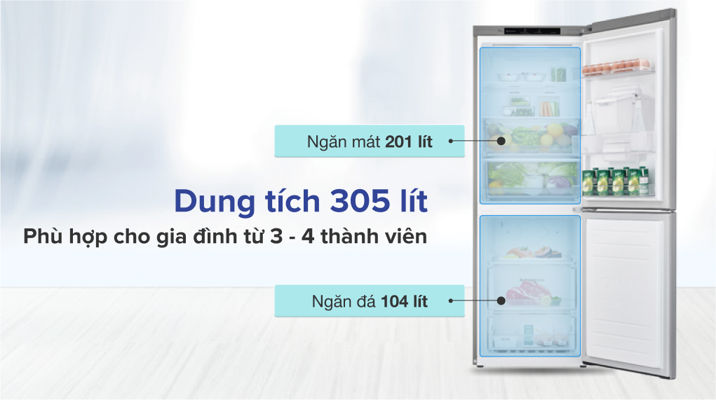 Tủ lạnh LG Inverter 305 lít GR-D305PS - hình 2