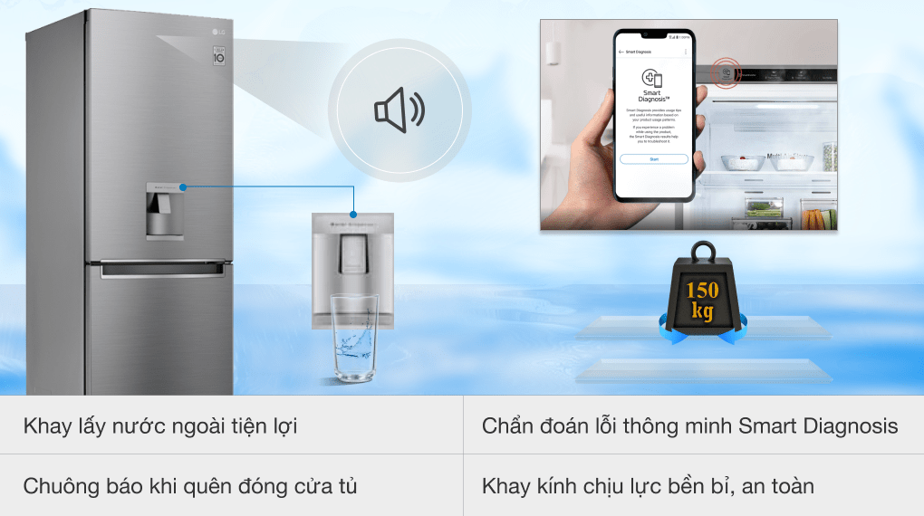 Tủ lạnh LG Inverter 305 lít GR-D305PS - hình 5