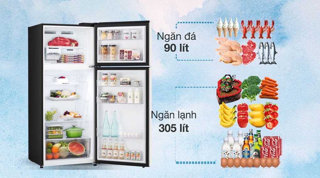 Tủ lạnh LG Inverter 395 lít GN-B392BG - hình 2