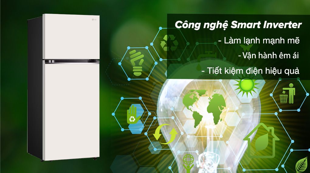 Tủ lạnh LG Inverter 395 lít GN-B392BG - hình 3