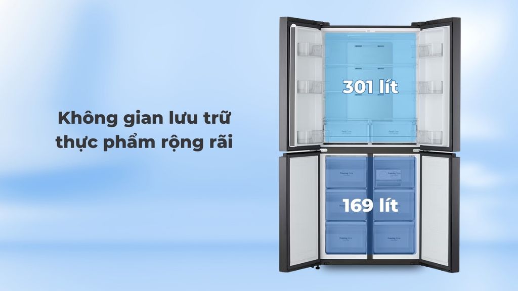 Tủ Lạnh LG Inverter 470 Lít GR-B50BL - hình 2