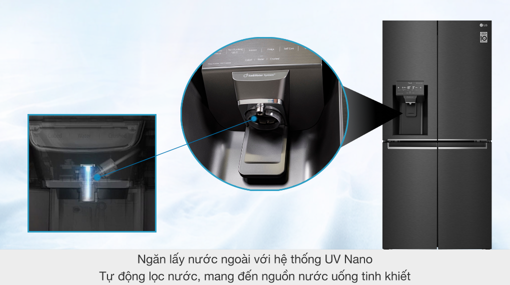 Tủ lạnh LG Inverter 494 lít GR-D22MB - hình 2