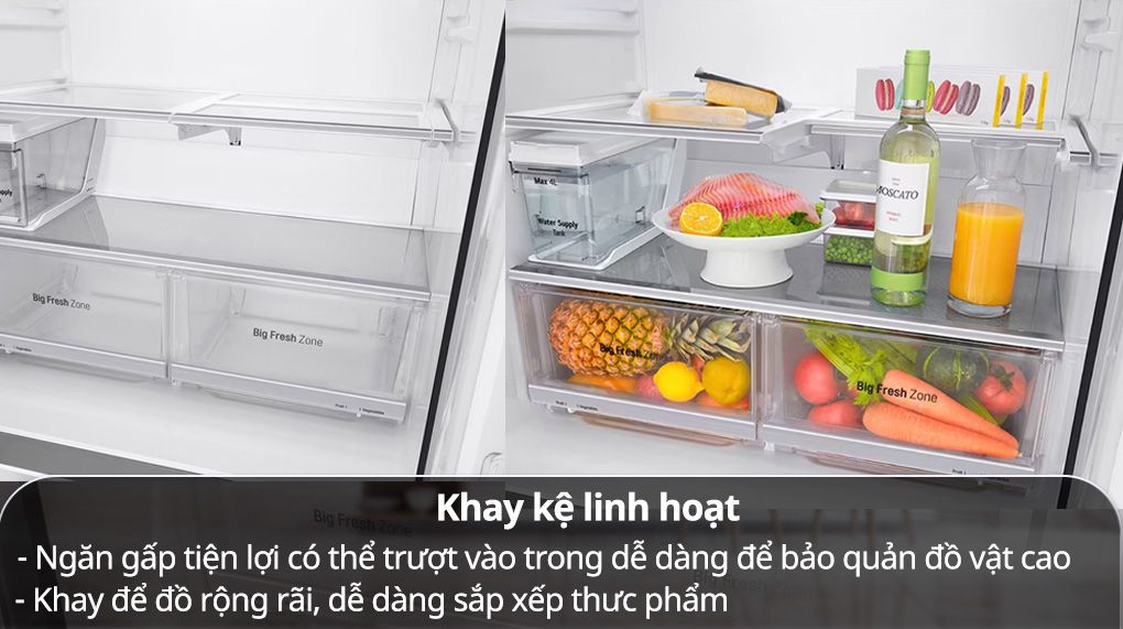 Tủ Lạnh LG Inverter 496 Lít GR-X22MBI - hình 2