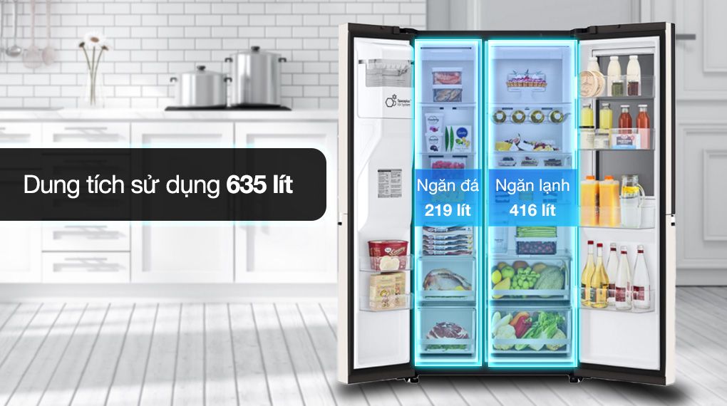 Tủ Lạnh LG Inverter 635 Lít GR-X257BG - hình 2