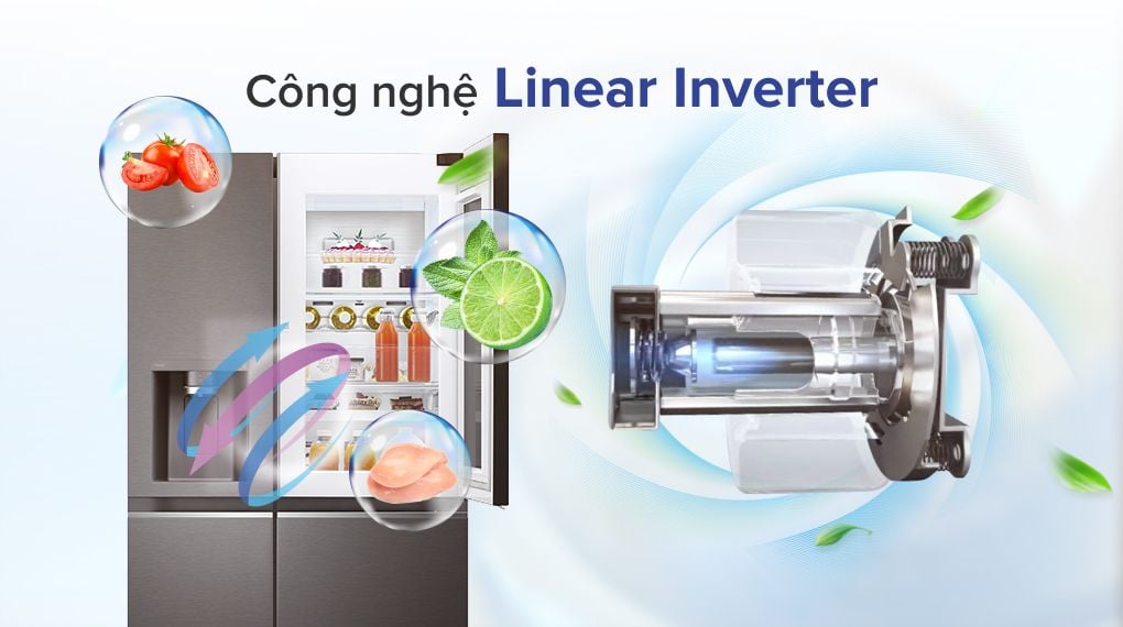 Tủ lạnh LG Inverter 635 Lít GR-X257MC - hình 4
