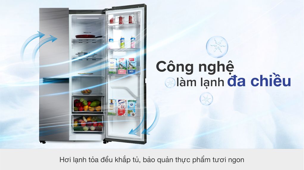 Tủ lạnh LG Inverter 649 Lít GR-B257JDS - hình 4