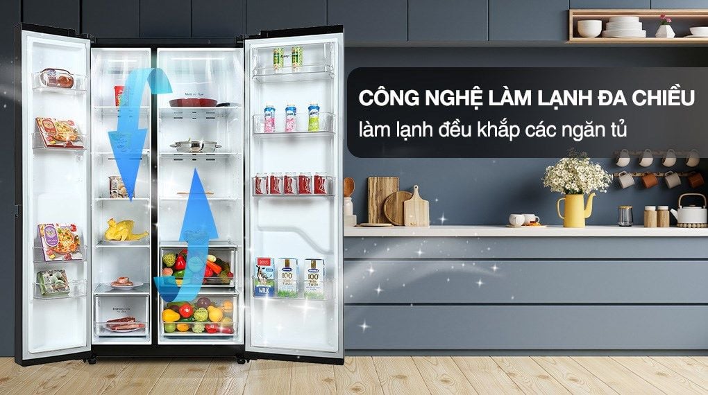 Tủ lạnh LG Inverter 649 Lít GR-B257WB - hình 4