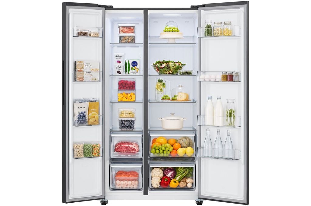Tủ lạnh Side By Side LG 602L mặt kính đen S60BG - hình 2