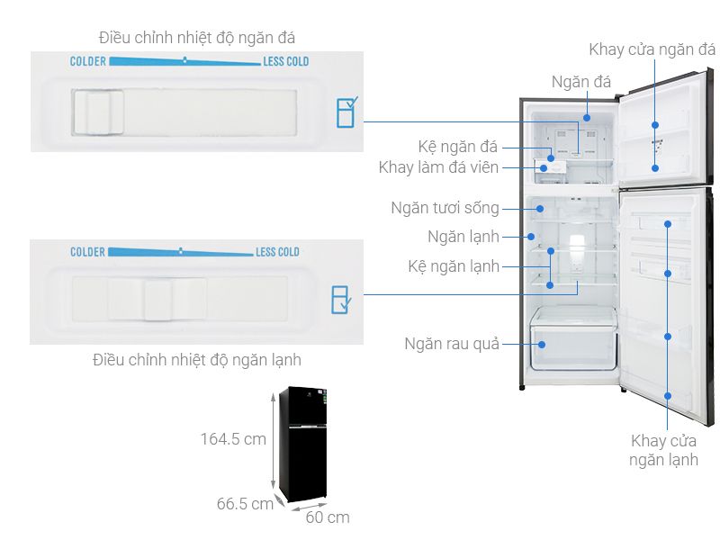 Tủ Lạnh Model Mới Electrolux ETB3400H-H - hình 1