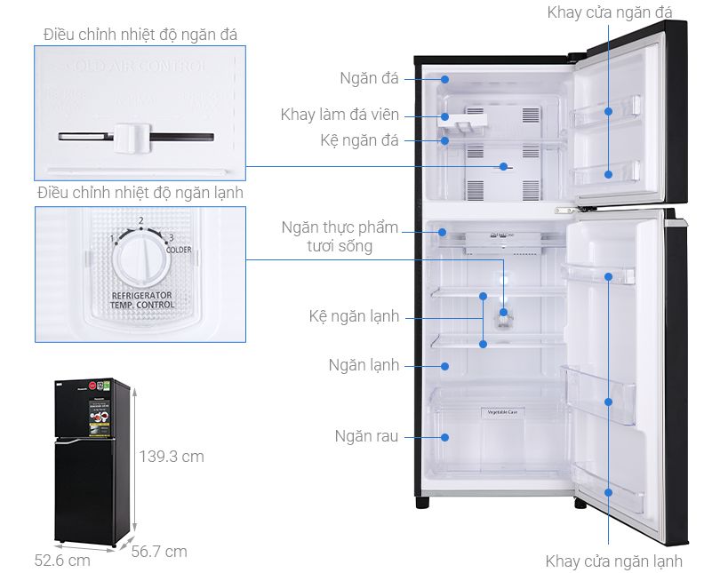 Tủ Lạnh Panasonic Inverter 188 Lít NR-BA229PAVN - hình 1