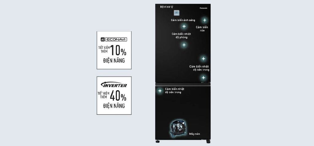Tủ Lạnh Panasonic Inverter 255 Lít NR-SV281BPKV - hình 4