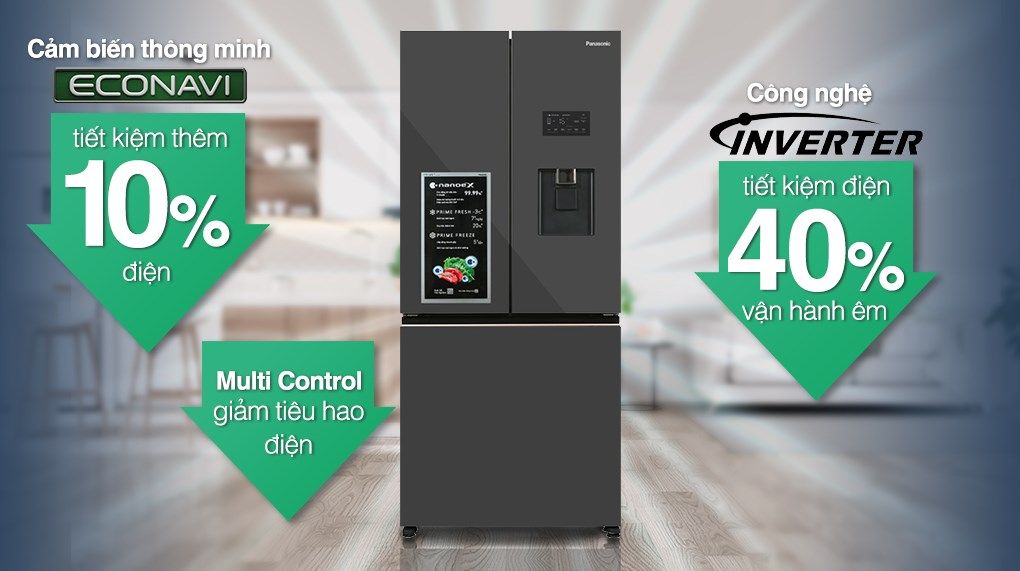 Tủ lạnh Panasonic Inverter 495 lít NR-CW530XMMV - hình 4
