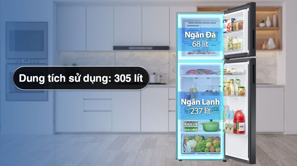 Tủ Lạnh Samsung Inverter 305 Lít RT31CB56248ASV - hình 2