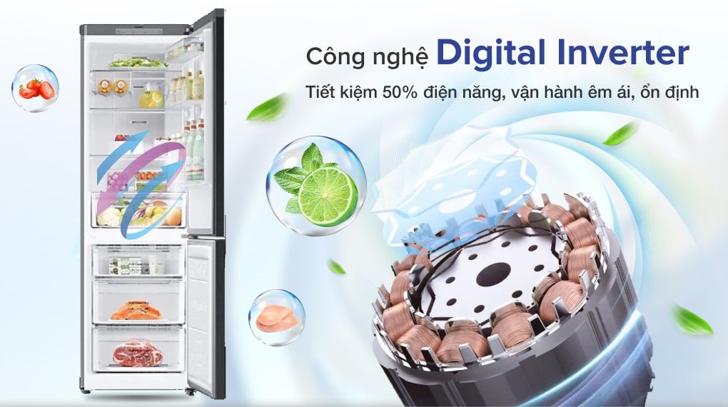 Tủ lạnh Samsung Inverter 339 lít RB33T307055/SV - hình 4