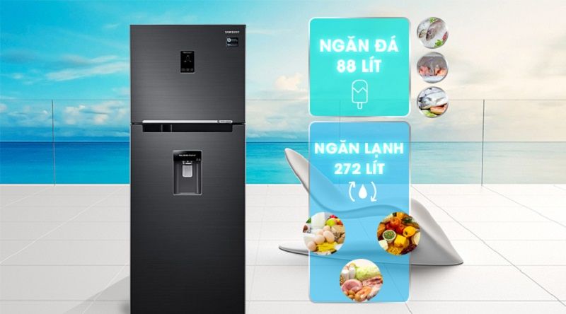 Tủ lạnh Samsung Inverter 360 lít RT35K5982BS/SV - hình 2