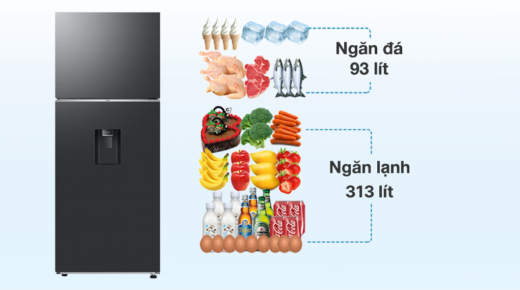 Tủ Lạnh Samsung Inverter 406 Lít RT42CG6584B1SV - hình 2