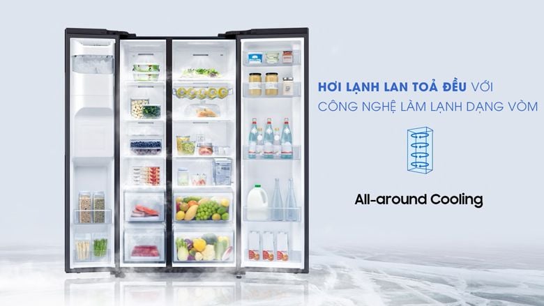 Tủ lạnh Samsung Inverter 635 lít RS64R5301B4/SV - hình 3