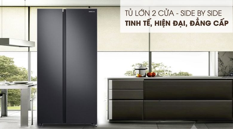 Tủ lạnh Samsung Inverter 655 lít RS62R5001B4/SV - hình 1