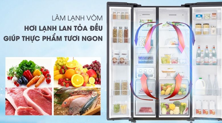 Tủ lạnh Samsung Inverter 655 lít RS62R5001B4/SV - hình 3