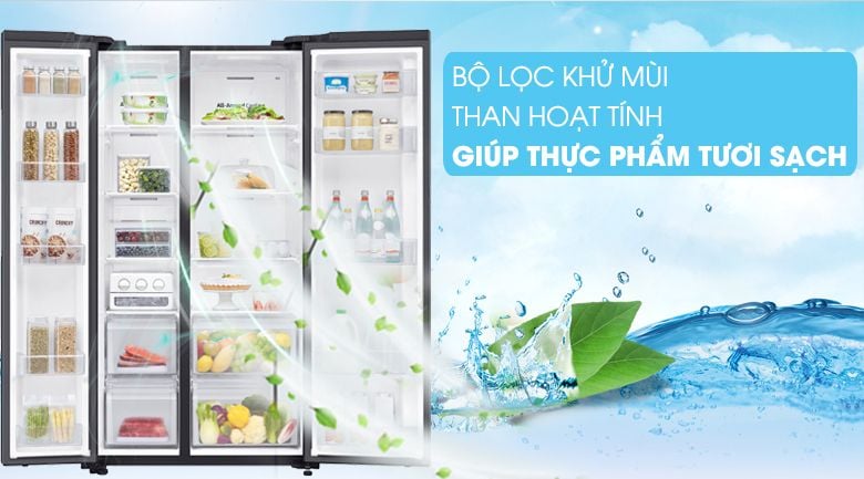 Tủ lạnh Samsung Inverter 655 lít RS62R5001B4/SV - hình 4