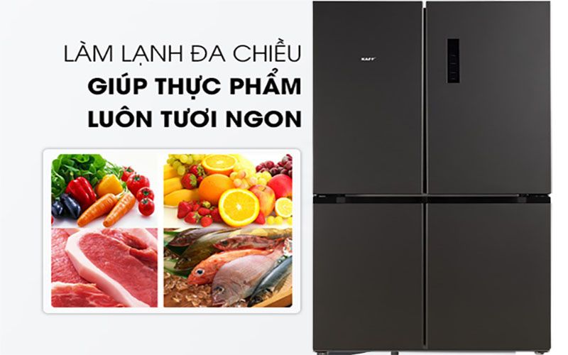 Tủ lạnh Side By Side Kaff KF-BCD446W - Hàng chính hãng - hình 2