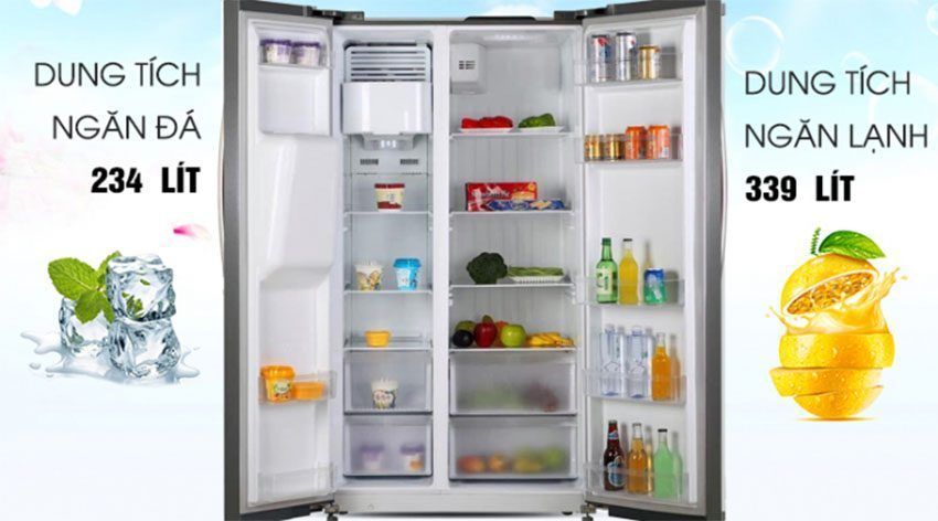 Tủ lạnh Side By Side Kaff KF-SBS600BWT - Hàng chính hãng - hình 3