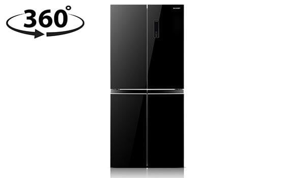Tủ lạnh 4 cửa Sharp 404 lít SJ-FX420VG-BK